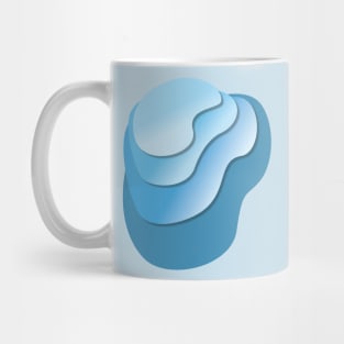 Blue Gradient Stack Mug